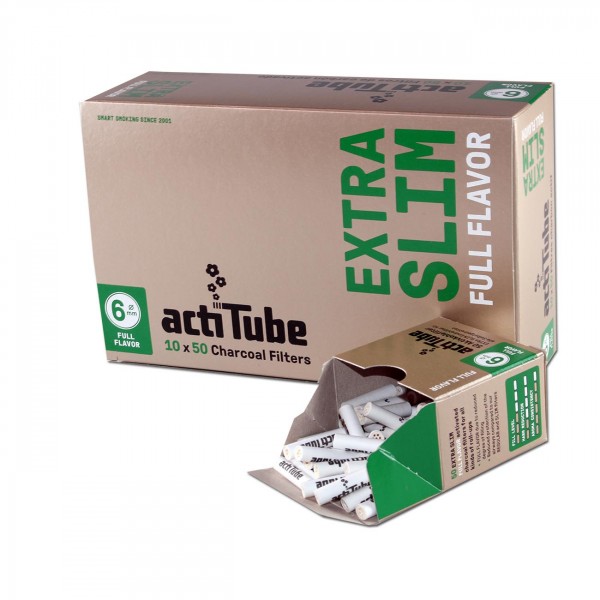 actiTube FULL FLAVOR activated carbon filter Extra Slim